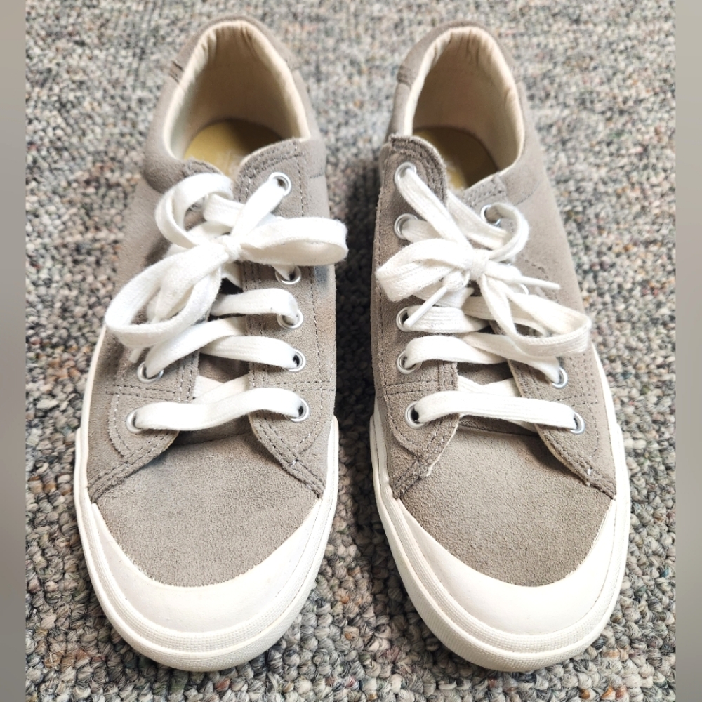 Keds Crew Kick 75 Gray Suede Sneakers 8